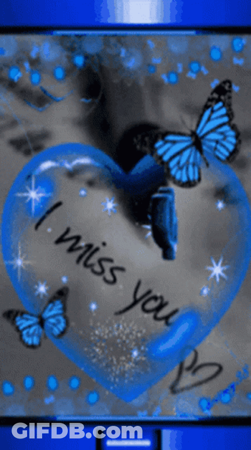 Romantically Miss You Butterflies GIF