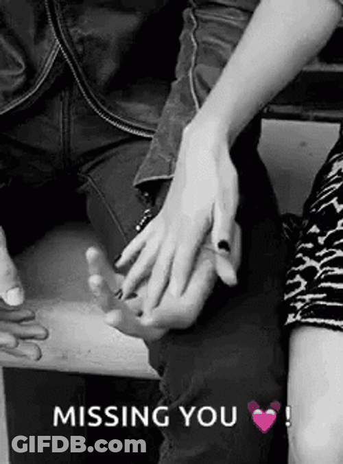 Romantically Missing You Holding Hands GIF