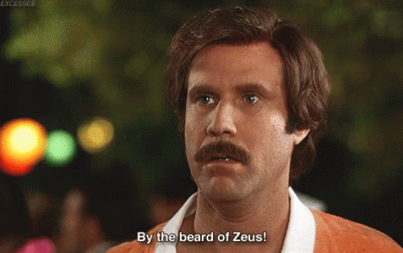 Ron Burgundy Shocked Surprised Reaction Funny Anchorman GIF