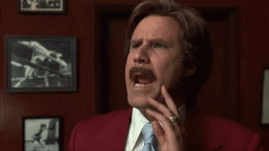 Ron Burgundy Will Ferrell Yelling Assemble GIF
