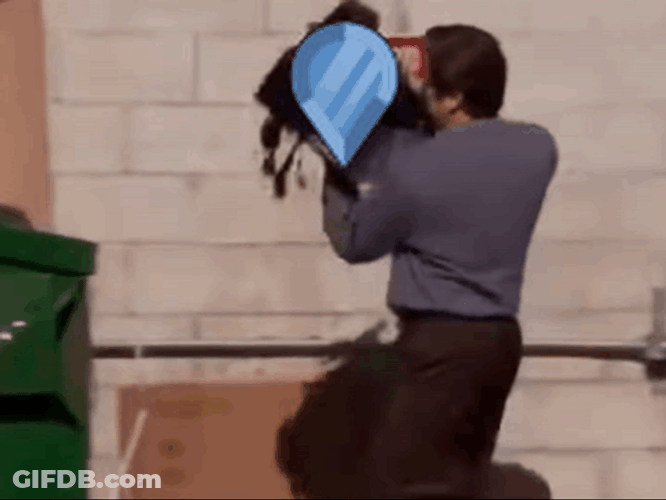 Ron Swanson Computer With Reversed Water Droplet GIF