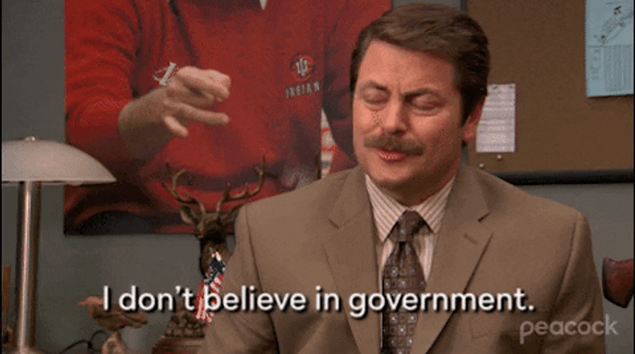 Ron Swanson Hungry Parks And Recreation Don't Believe GIF