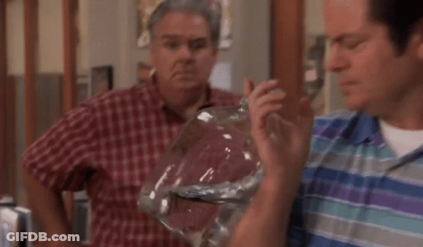 Ron Swanson Moonshine Chugging Water GIF