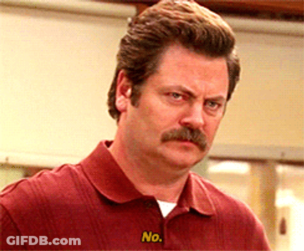 Ron Swanson Parks And Recreation No GIF
