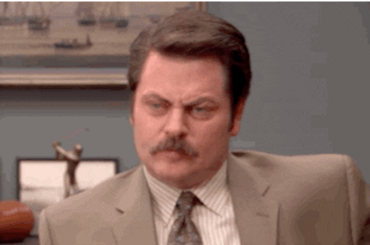 Ron Swanson Pfft GIF