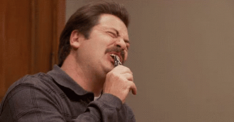 Ron Swanson Pulling Teeth GIF