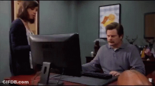 Ron Swanson Throw GIF