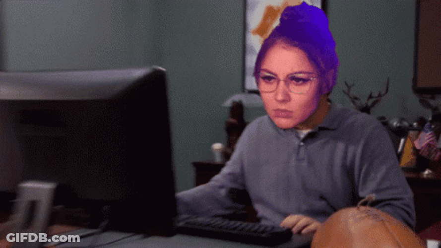 Ron Swanson With Aliythia Head Computer GIF