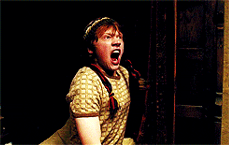 Ron Weasley Angry Scream GIF