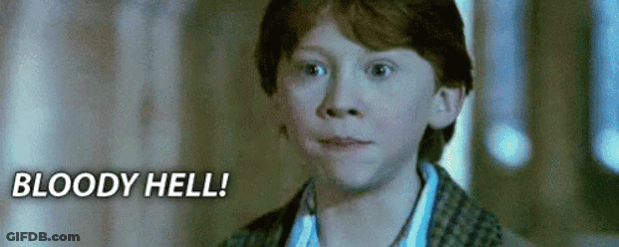 Ron Weasley Bloody Hell GIF