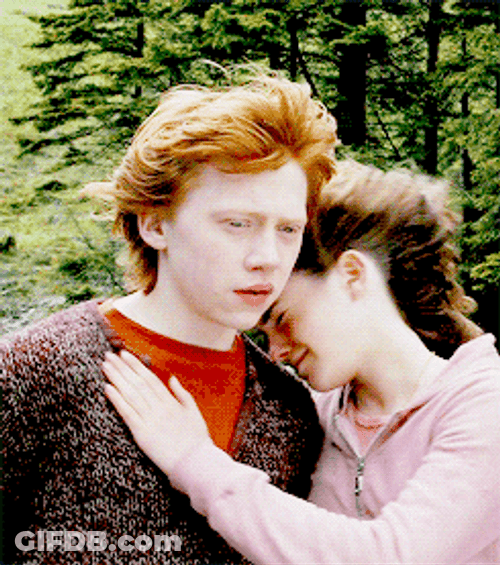 Ron Weasley Hermoine Hug GIF