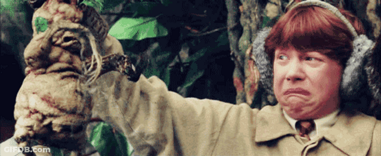 Ron Weasley Scared Disgusted GIF