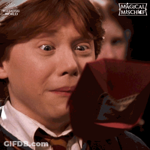 Ron Weasley Scared Magic GIF