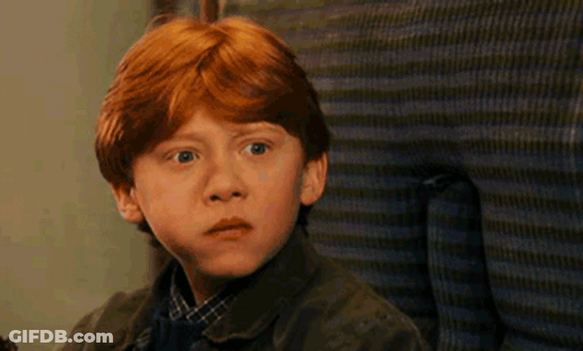 Ron Weasley Shocked Reaction GIF