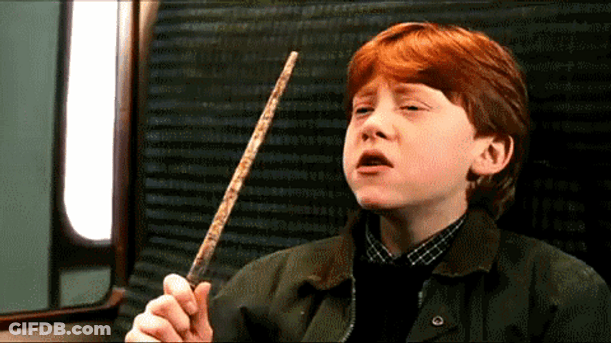 Ron Weasley Wand GIF