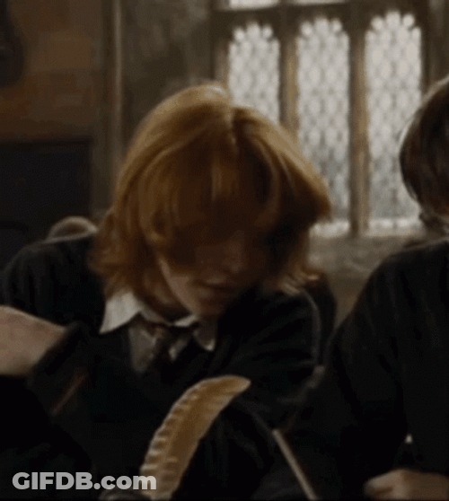 Ron Weasley Whispering GIF