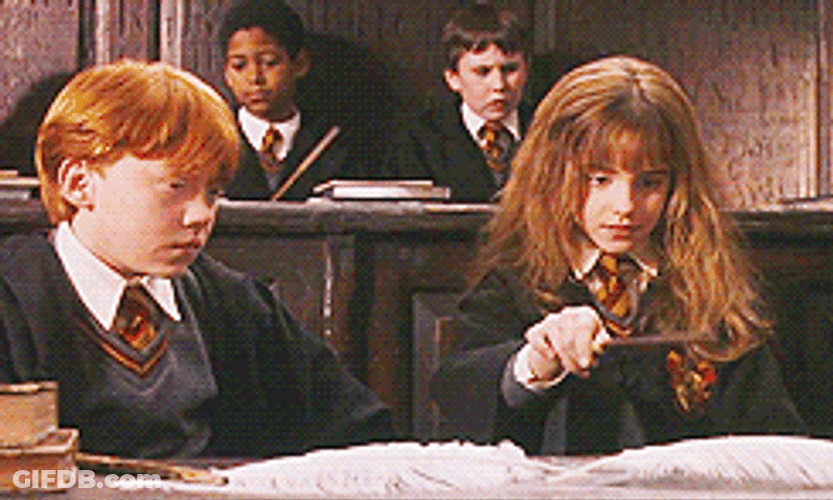 Ron Weasley Wingardium Leviosa GIF