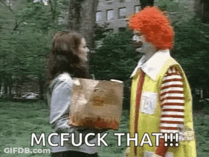 Ronald Mcdonald Crazy GIF