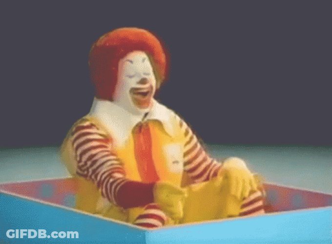 Ronald McDonald Explosive Diarrhea Meme GIF