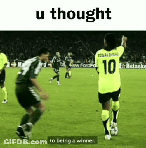Ronaldinho Being A Winner GIF