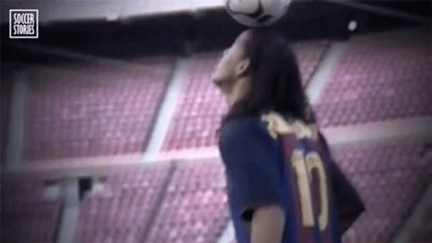 Ronaldinho Effortlessly Balancing The Ball GIF