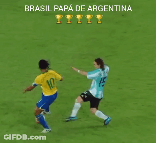 Ronaldinho Matching The Opponent GIF