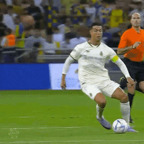 Ronaldo Al Nassr Nutmeg GIF