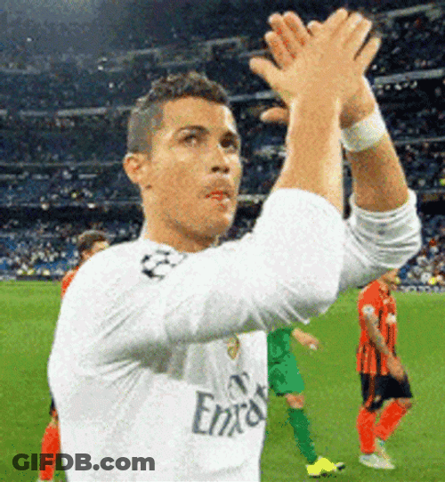 Ronaldo Clapping Hands GIF