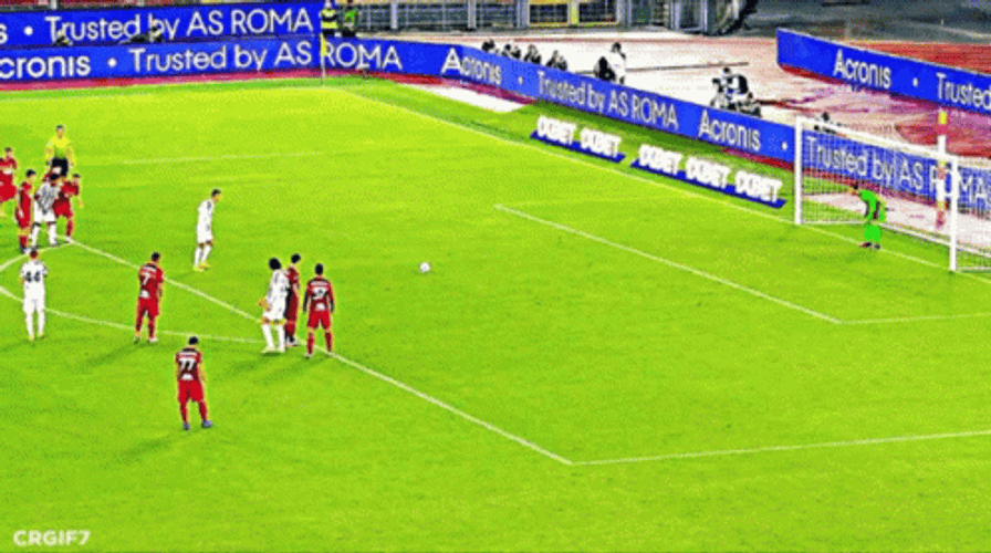 Ronaldo Cross Penalty Kicks GIF