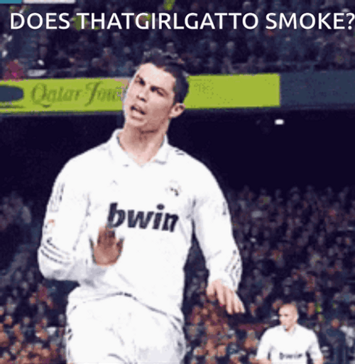 Ronaldo Does That Girl Gatto Smoke GIF