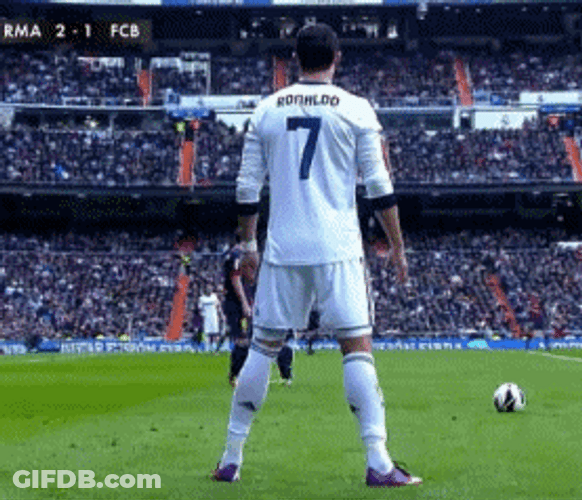 Ronaldo Free Kick Match GIF