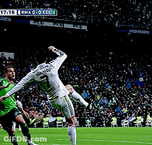 Ronaldo Free Kick Slow Motion GIF