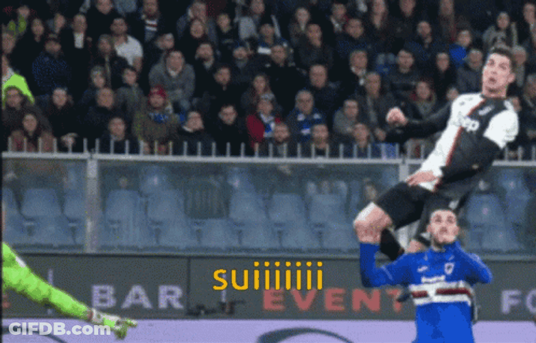 Ronaldo Head Shot Suiii GIF