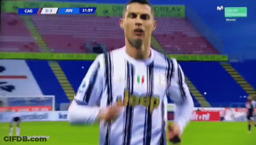 Ronaldo I Can't Hear You Motion GIF