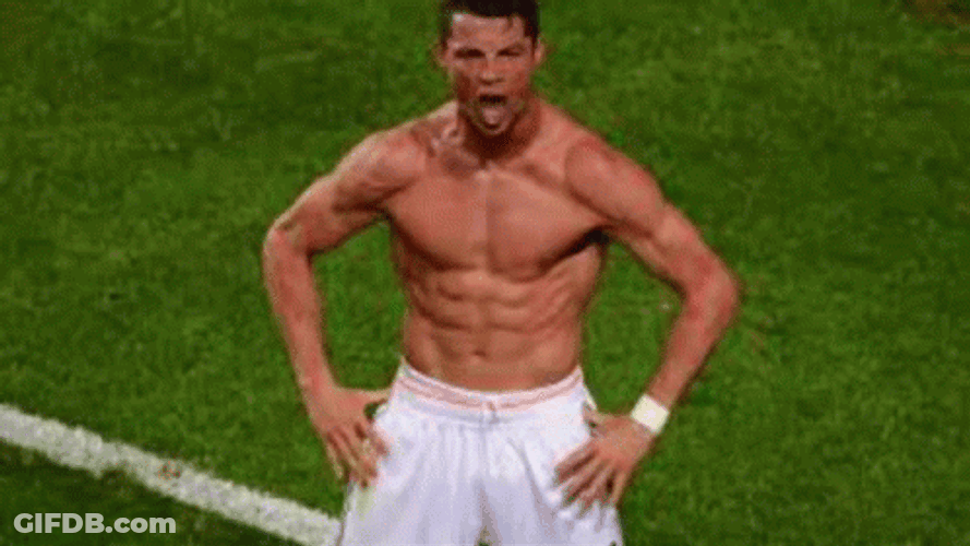 Ronaldo Naked Flex Funny Photo Swap GIF