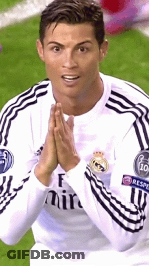 Ronaldo Praying Hands GIF
