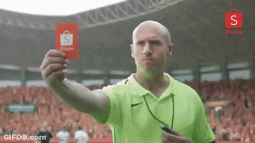 Ronaldo Shopee Red Card Ad GIF