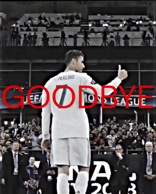 Ronaldo Thumbs Up Good Bye GIF