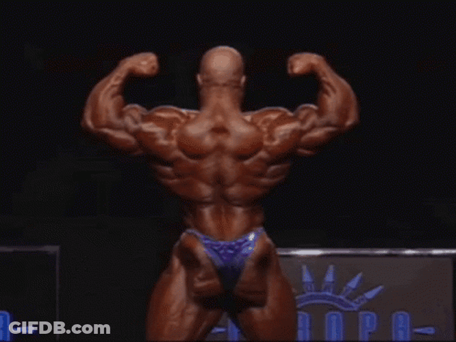 Ronnie Coleman Back Physique GIF