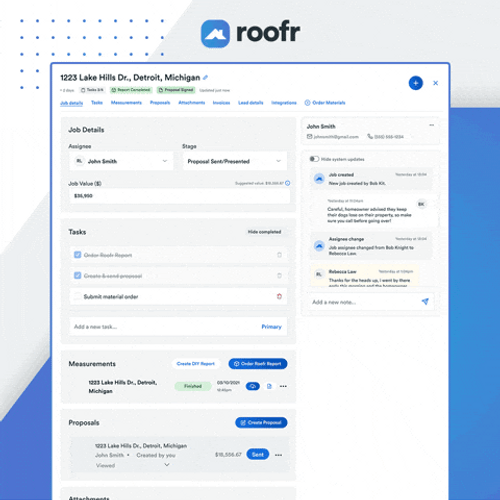 Roofr Metrics Documentary Montage Animation GIF