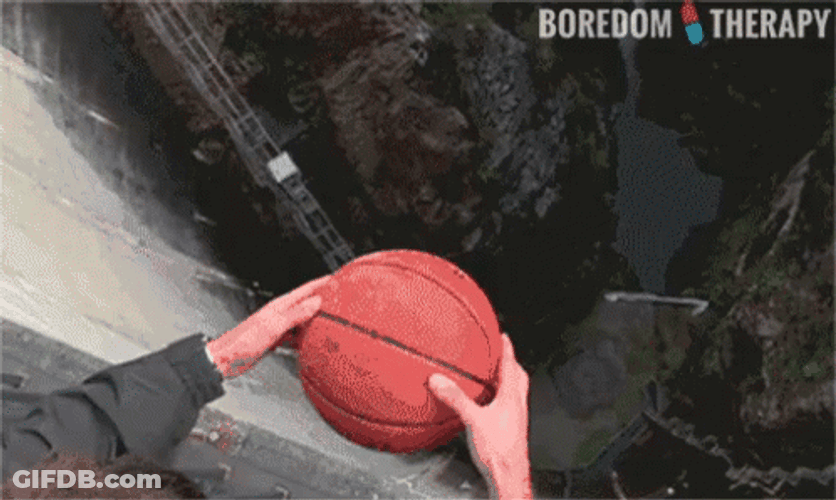 Rooftop Ball Drop Boredom Therapy GIF