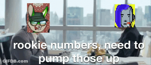 Rookie Numbers Need To Pump Those Up Is Written On A Screen GIF