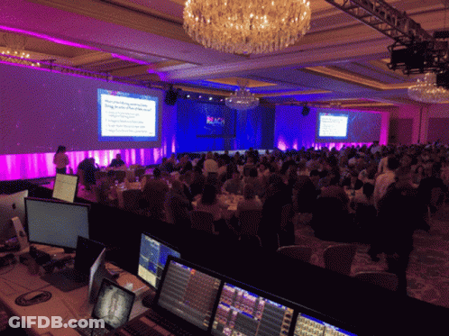Room Full Of People Watching Reach Presentation GIF