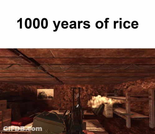 Room With 1000 Years Of Rice GIF