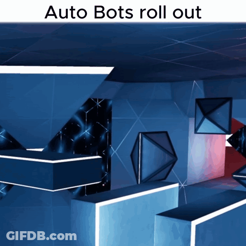 Room With Auto Bots Roll Out GIF