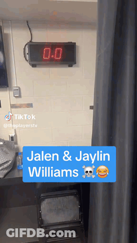 Room With Jalen & Jaylin Williams Sign GIF