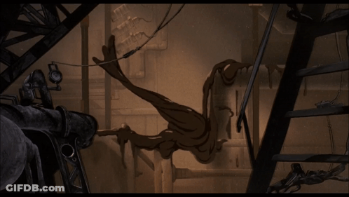 Room With Ladder And Pipe GIF