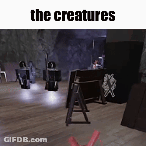 Room With Words The Creatures Above GIF