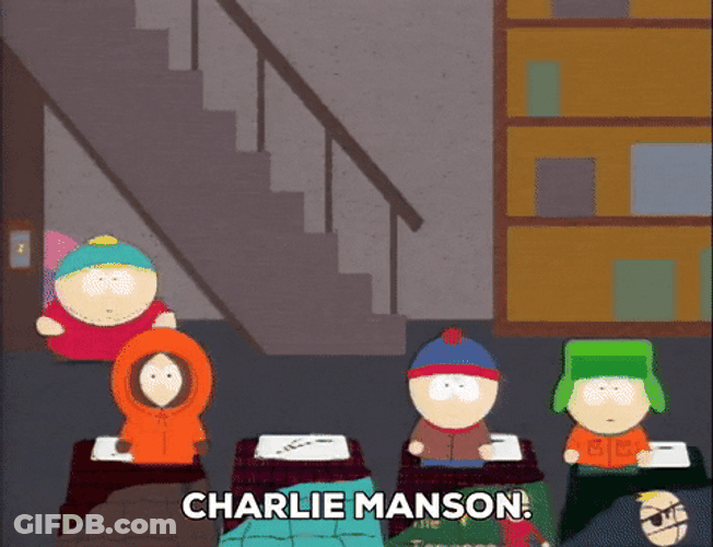 Rooster Crowing South Park Charles Manson GIF