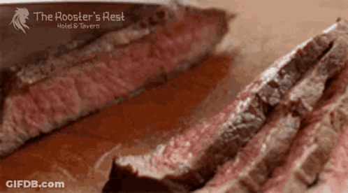 Rooster's Rest Hotel & Tavern Steak GIF